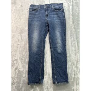 Old Navy Jeans Mens Sz 38x34 Blue Straight Flex Stretch Mid Rise Guys Denim Pant